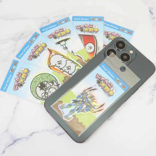 にゃんこ大戦争 キャラクターステッカー ホログラムステッカー 究極戦士コズミックコスモ キャラクター グッズ メール便可