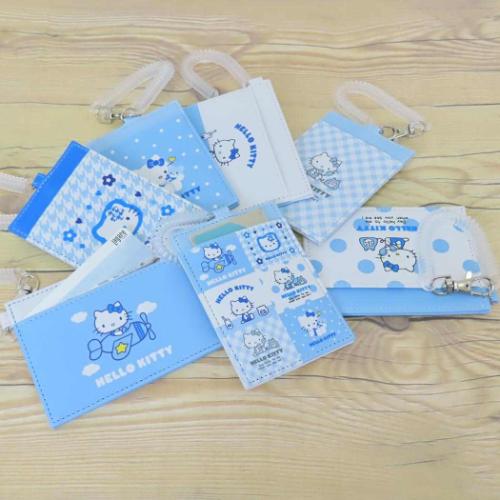ハローキティ 定期入れ パスケース みずいろ 電話ドット サンリオ キャラクター グッズ メール便可