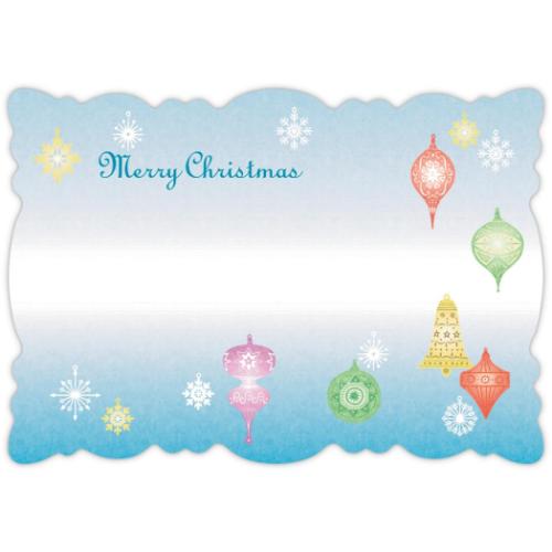 クリスマスカード クリスマスツリーカード 立体カード ブルースノーツリー メッセージカード グッズ メール便可