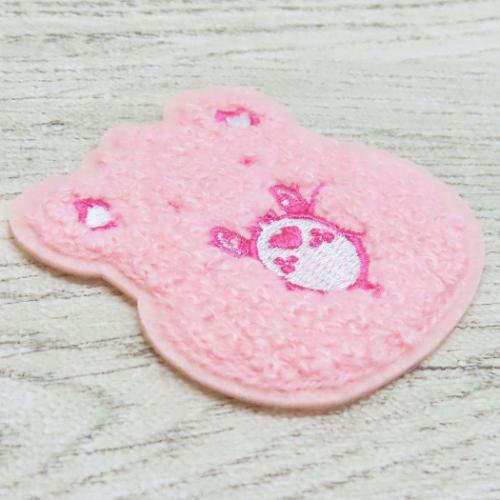 ケアベア ワッペン モコモコ刺繍ステッカー ラブアロットベア CareBears キャラクター グッズ メール便可