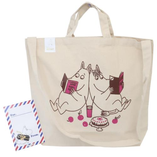 ムーミン トートバッグ メッセージカード付2WAYトートバッグ ナチュラル 北欧 キャラクター グッズ