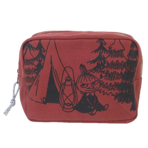 ムーミン コスメポーチ スクエアポーチ キャンプシリーズ リトルミイ 北欧 キャラクター グッズ メール便可