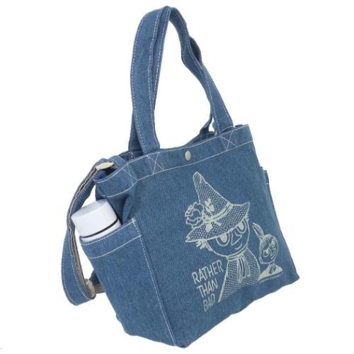 ムーミン ショルダーバッグ デニムショルダーバッグ スナフキン＆リトルミイ 北欧 キャラクター グッズ メール便可