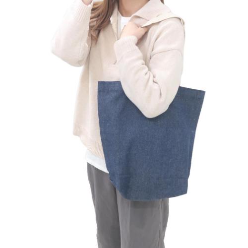 ムーミン トートバッグ シャンブリックトート セナカ 北欧 キャラクター グッズ メール便可