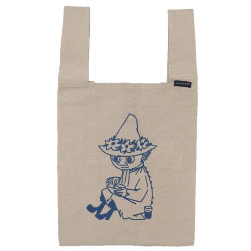 ムーミン ショッピングバッグ MOTTERU エコバック スナフキン ベージュ 北欧 キャラクター グッズ メール便可