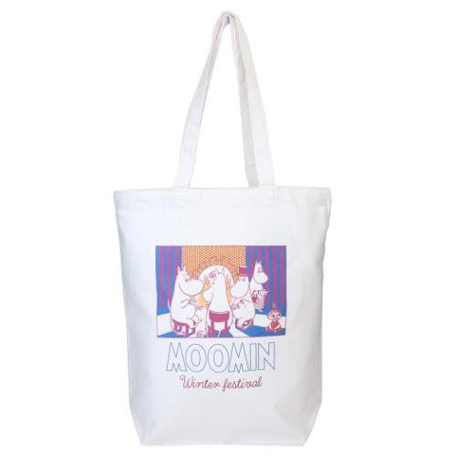 ムーミン トートバッグ 暖炉 北欧 キャラクター グッズ メール便可