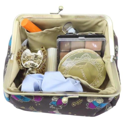 ムーミン コスメポーチ ジャガードがま口ポーチ らくがき リトルミイ 北欧 キャラクター グッズ