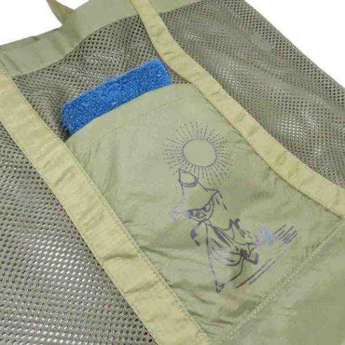 ムーミン トートバッグ サウナメッシュトート スナフキン オリーブ 北欧 キャラクター グッズ メール便可