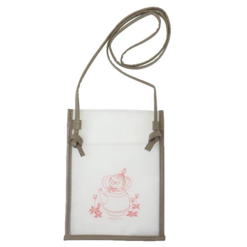 ムーミン ショルダーバッグ EVA サコッシュ リトルミイ グレージュ 北欧 キャラクター グッズ メール便可