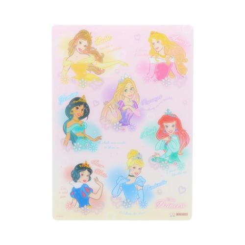 ディズニープリンセス 下敷き クリア下敷 ディズニー キャラクター グッズ メール便可