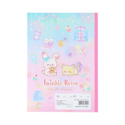 方眼ノート 5mm方眼 トゥインクルルーム かわいい グッズ メール便可