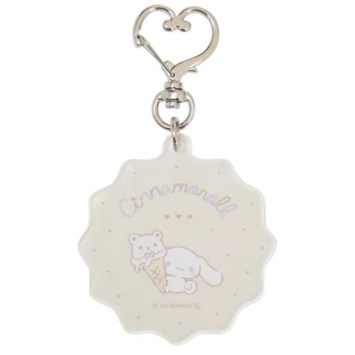シナモロール キーリング アクリルキーホルダー BG サンリオ キャラクター グッズ メール便可