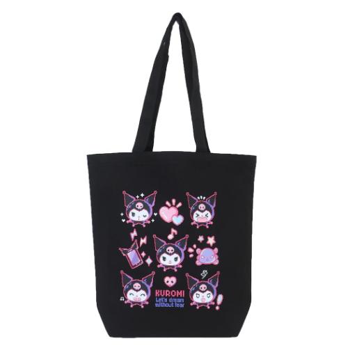 クロミ 手提げかばん トートバッグ ピクセルアート BK サンリオ キャラクター グッズ メール便可