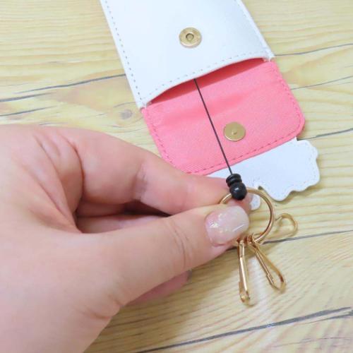 ハローキティ キーカバー リール付キーケース サンリオ キャラクター グッズ メール便可