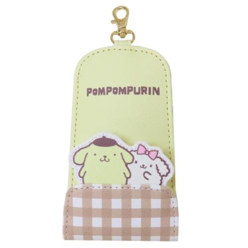 ポムポムプリン キーカバー リール付キーケース サンリオ キャラクター グッズ メール便可