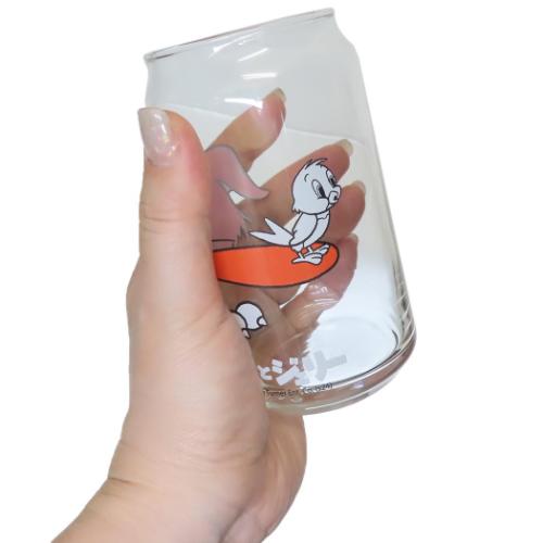 トムとジェリー ガラスコップ 缶型グラス レトロ トム ワーナーブラザース キャラクター グッズ