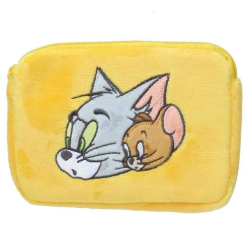 トムとジェリー ミニポーチ ミニティッシュポーチ イエロー ワーナーブラザース キャラクター グッズ メール便可