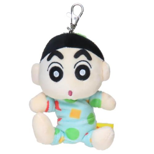 クレヨンしんちゃん リール式キーケース ぬいぐるみリールキーカバー パジャマ アニメキャラクター グッズ