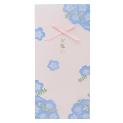 のし袋 トレペフラワー金封 ネモフィラ 御祝儀袋 グッズ メール便可