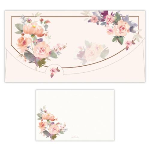 祝儀袋 金封 多目的 2枚入り 横型 シックローゼス お祝い袋 メッセージカード グッズ メール便可