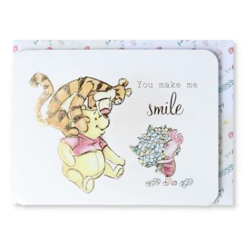 くまのプーさん グリーティングカード 立体カード DNプー水彩スマイル2 ディズニー キャラクター グッズ メール便可