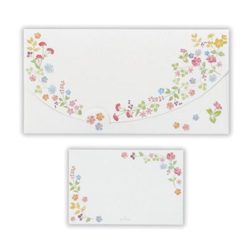 祝儀袋 金封 多目的 2枚入り 横型 ワイルドフラワー2 お祝い袋 メッセージカード グッズ メール便可