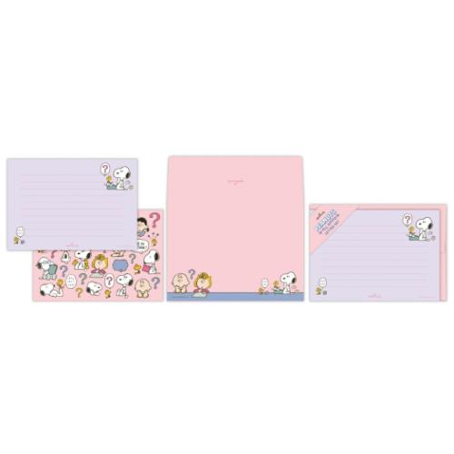 スヌーピー レターセット 手紙セット Peanuts All Good SNAG THINK ピーナッツ キャラクター グッズ メール便可