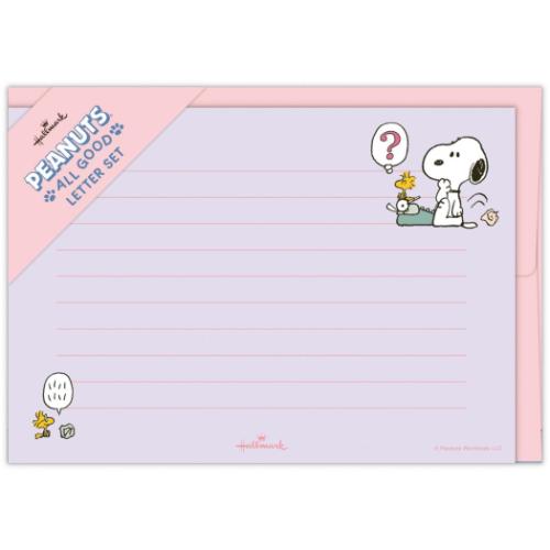 スヌーピー レターセット 手紙セット Peanuts All Good SNAG THINK ピーナッツ キャラクター グッズ メール便可