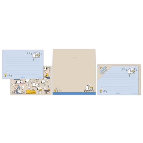 スヌーピー レターセット 手紙セット Peanuts All Good SNAG REST ピーナッツ キャラクター グッズ メール便可