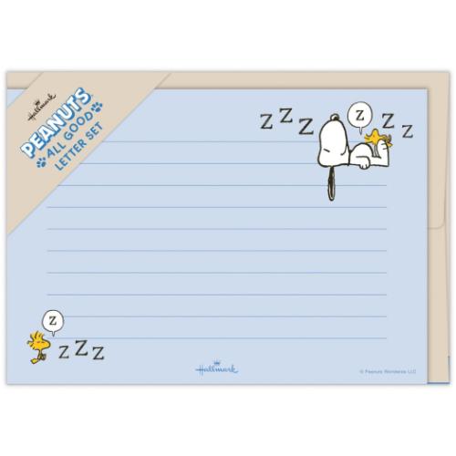 スヌーピー レターセット 手紙セット Peanuts All Good SNAG REST ピーナッツ キャラクター グッズ メール便可