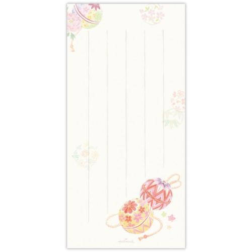 便箋 一筆箋 彩りてまり おしゃれ グッズ メール便可