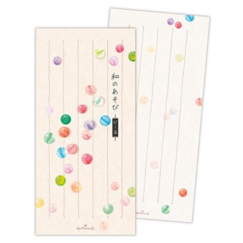 便箋 一筆箋 和の遊びビー玉2 おしゃれ グッズ メール便可