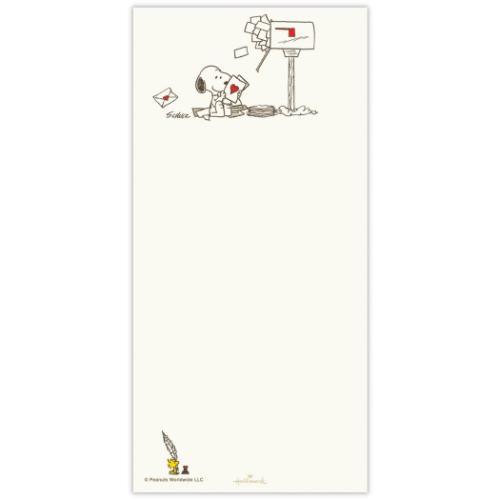 スヌーピー レターセット 一筆箋&封筒セット なごみ箋 ポストと手紙 ピーナッツ キャラクター おしゃれ グッズ メール便可