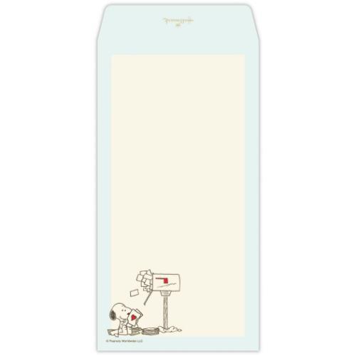 スヌーピー レターセット 一筆箋&封筒セット なごみ箋 ポストと手紙 ピーナッツ キャラクター おしゃれ グッズ メール便可