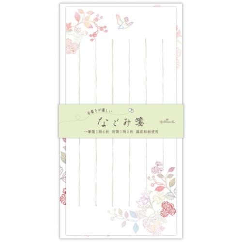 レターセット 一筆箋＆封筒セット なごみ箋 花鳥 おしゃれ グッズ メール便可