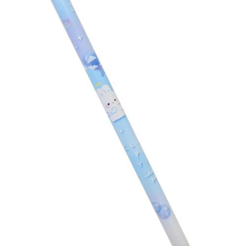 クラウドポップタイム えんぴつ クリスタル鉛筆 2B 丸軸 ブルー かわいい グッズ メール便可