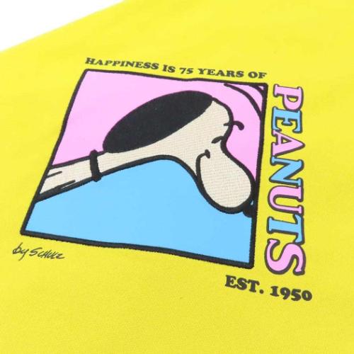スヌーピー 手提げかばん トートバッグ 75周年 YE ピーナッツ キャラクター グッズ メール便可