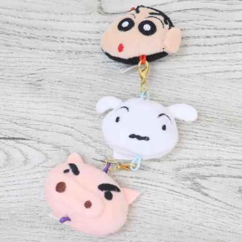 クレヨンしんちゃん キーホルダー つなげてマスコットチャームキーホルダー シロ アニメキャラクター グッズ メール便可