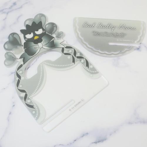 バッドばつ丸 アクリルスタンド アクリル缶バッジスタンド サンリオ キャラクター グッズ メール便可