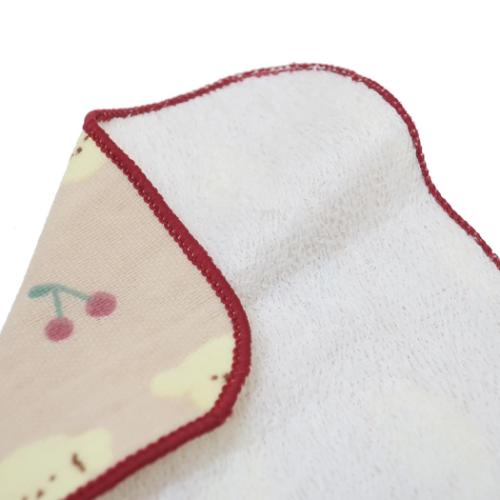 ミニタオル ガーゼミニミニタオル15cm チェリープードル 新学期準備雑貨 グッズ メール便可