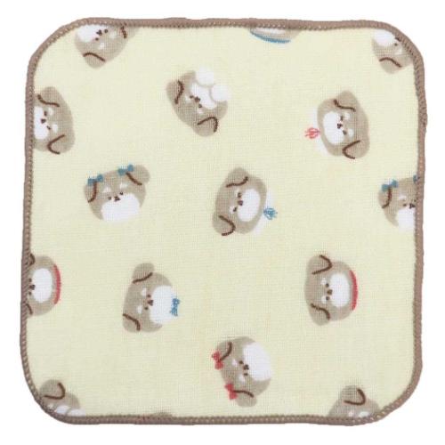 ミニタオル ガーゼミニミニタオル15cm シュナウザーフェイス 新学期準備雑貨 グッズ メール便可