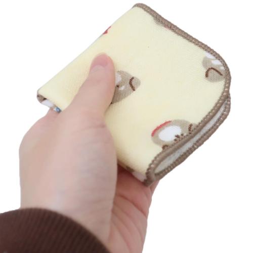 ミニタオル ガーゼミニミニタオル15cm シュナウザーフェイス 新学期準備雑貨 グッズ メール便可