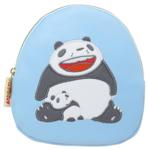 パンダコパンダ コスメポーチ ダイカットポーチ ブルー キャラクター グッズ メール便可
