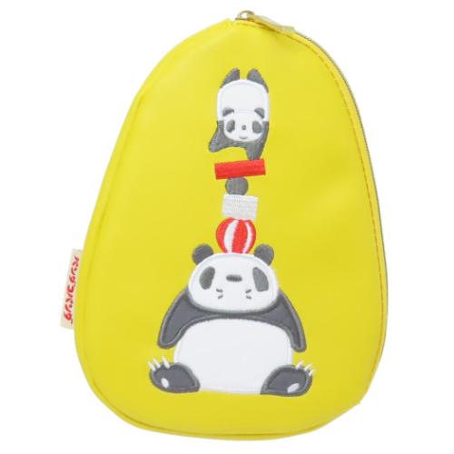 パンダコパンダ コスメポーチ ダイカットポーチ イエロー キャラクター グッズ メール便可