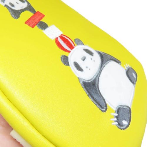 パンダコパンダ コスメポーチ ダイカットポーチ イエロー キャラクター グッズ メール便可