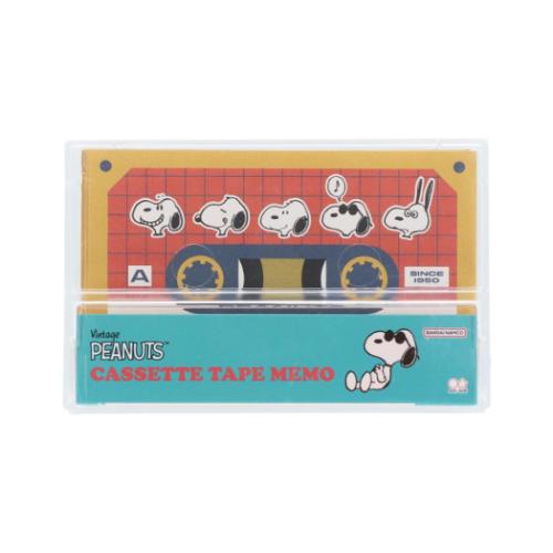 スヌーピー メモ帳 カセットテープメモ PNVC フェイス ピーナッツ キャラクター グッズ メール便可