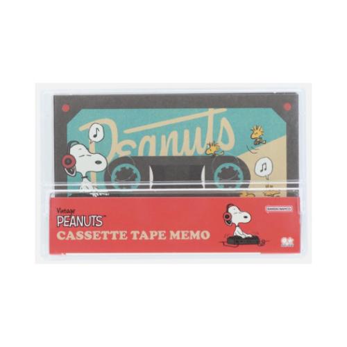 スヌーピー メモ帳 カセットテープメモ PNVC ミュージック ピーナッツ キャラクター グッズ メール便可