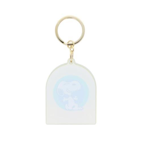 スヌーピー キーリング レイヤーアクリルキーホルダー PNVC イエロー ピーナッツ キャラクター グッズ メール便可