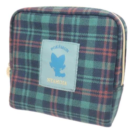ポケットモンスター コスメポーチ ボックスポーチ チェック ニャオハ ポケモン キャラクター グッズ