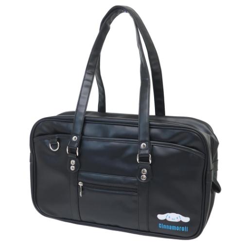 シナモロール スクールバッグ 合皮スクールバッグ BLACK サンリオ キャラクター グッズ